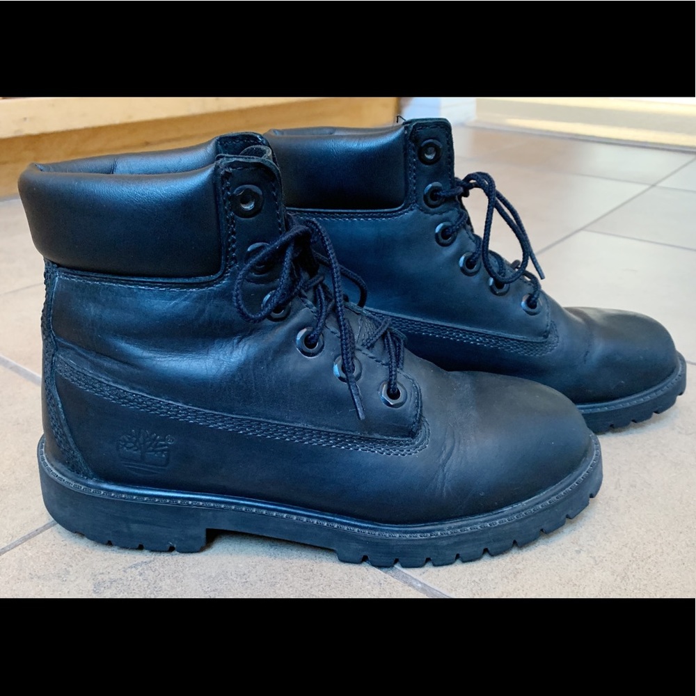 Black Timberland boots, women’s size 6.5/7